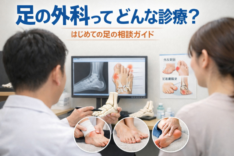 足の痛み① 足の外科ってどんな診療？はじめての足の相談ガイド