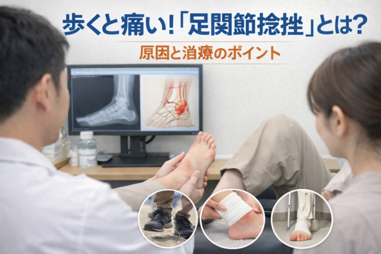 足の痛み② 歩くと痛い！「足関節捻挫」とは？原因と治療のポイント